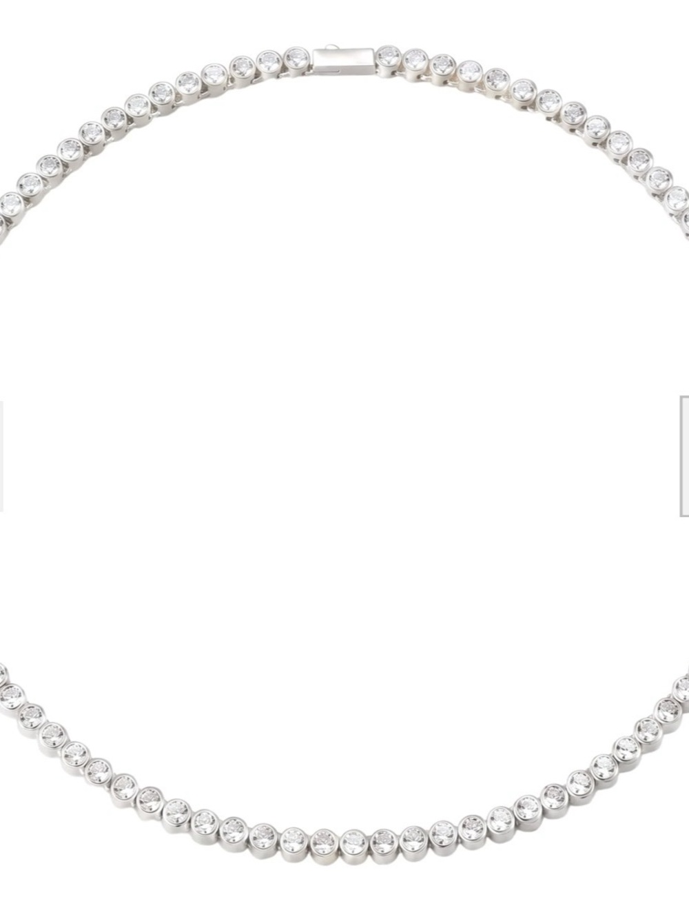 Nikki E Designs Serena Tennis Necklace Tennis Necklace in Silver Like New